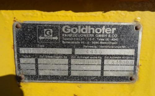 Goldhofer Tieflader TLÜA 25/42 für Kabeltransport